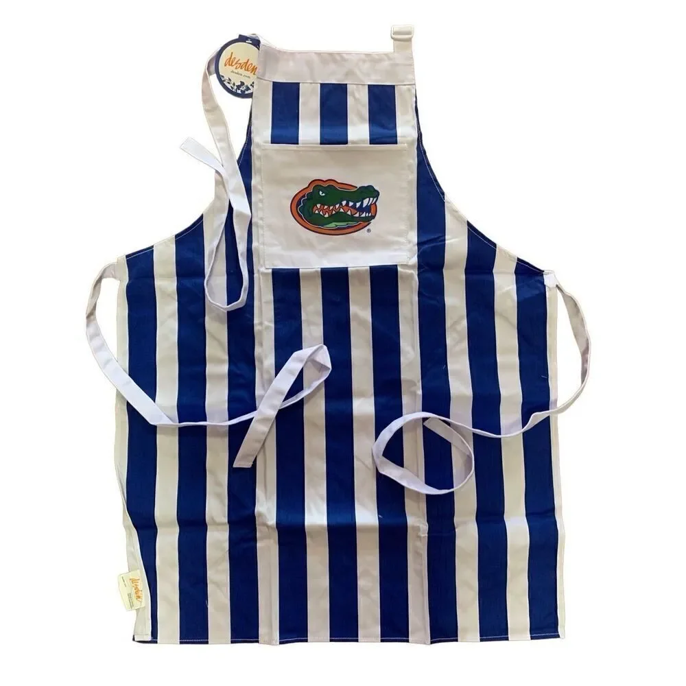 Desden Mens Tailgate Team Spirit Apron Striped Florida Gators NWT